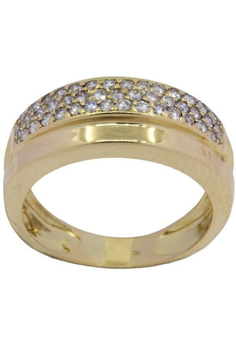 Bague 53.5 BAGUE PAVAGE DIAMANTS 58 Facettes 049251