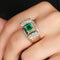 Bague Bague Tank Emeraude Diamants 58 Facettes