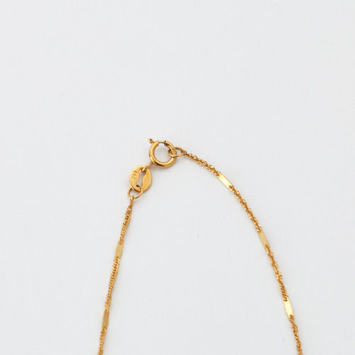 Collier Chaîne fine maille fantaisie or jaune 58 Facettes