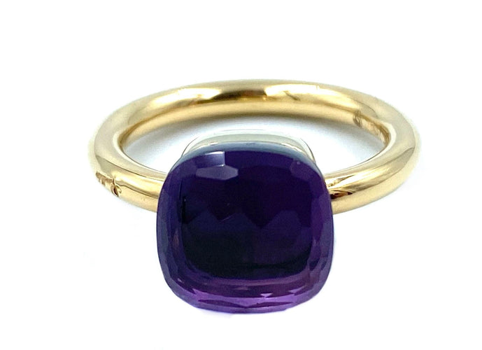 Bague Pomellato. Bague Nudo Classique or et améthyste 58 Facettes