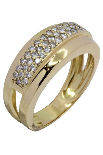 Bague 53.5 BAGUE PAVAGE DIAMANTS 58 Facettes 049251