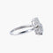Bague 53 Bague motif floral Diamants 58 Facettes
