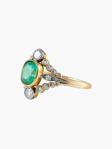 Bague 60 Bague Émeraude Diamants 58 Facettes 1462