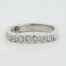 Bague 51 Demi alliance Or blanc Diamants 58 Facettes REF 9011/18