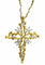 Collier GILBERT ALBERT. Croix en or jaune et diamants 58 Facettes