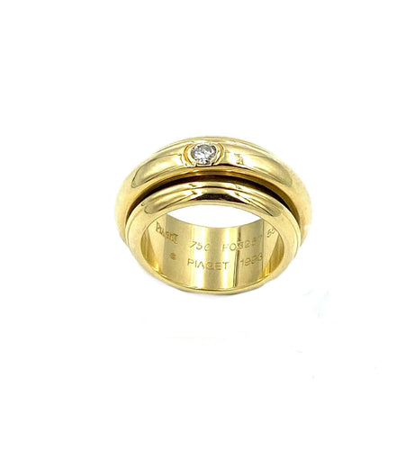 Bague Piaget. Bague or jaune 18K et diamant 58 Facettes
