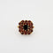 Bague 53 Bague or jaune, grenats 58 Facettes HS3648