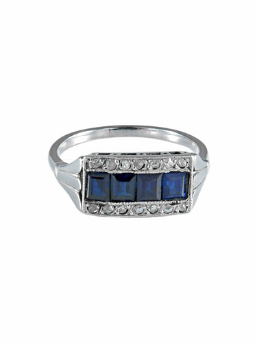 Bague 53.5 Bague Rivière Art Déco 58 Facettes
