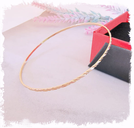 Bracelet Bracelet Jonc ciselé 5,36 gr Or Rose 58 Facettes AA 1495