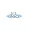 Boucles d'oreilles 46 Cartier. Solitaire 1895, platine et diamant GIA 58 Facettes