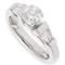 Bague Solitaire  or gris Diamants 1,40 Cts 58 Facettes