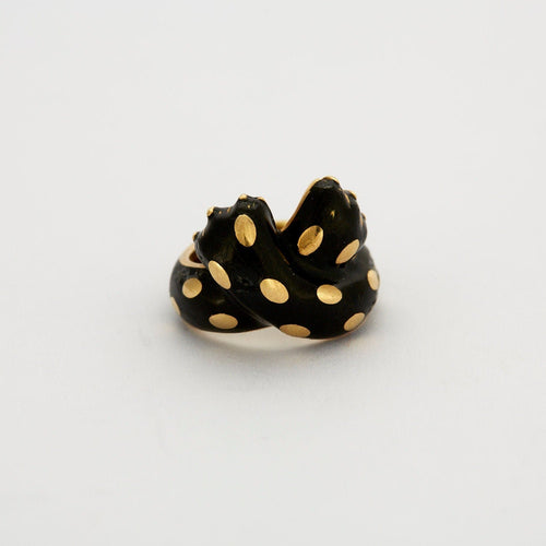 Bague 49 FRED – Bague Panthère Email 58 Facettes