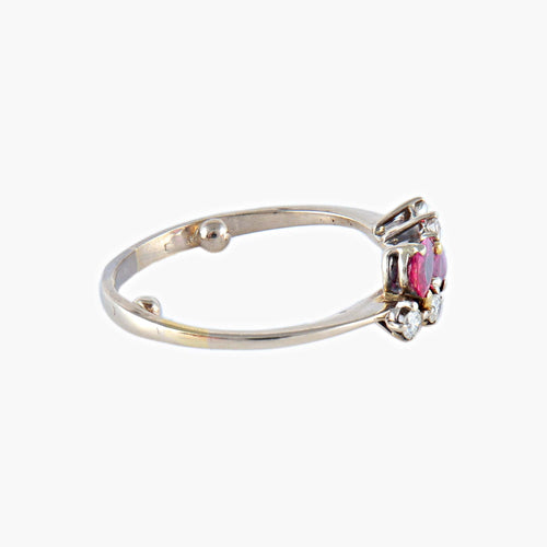 Bague Bague Rubis Diamants 58 Facettes
