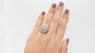 Bague 52 Bague marguerite en or blanc platine et diamants 58 Facettes 32491