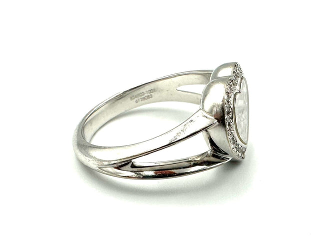 Bague 56 CHOPARD. Bague Happy Diamonds or blanc et diamants 58 Facettes
