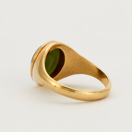Bague 64 Bague Chevalière Jade 58 Facettes
