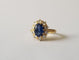 Bague 52 Bague Pompadour Or jaune Saphir Diamants 58 Facettes