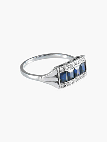 Bague 53.5 Bague Rivière Art Déco 58 Facettes