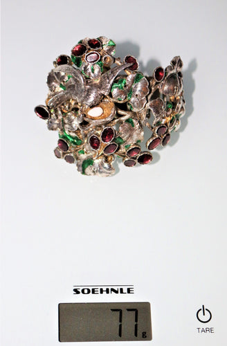Bracelet Bracelet en argent et vermeil "Oiseau défendant son nid" 58 Facettes 414.1