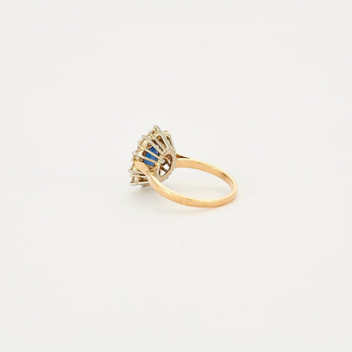Bague 53 Bague Marguerite Saphir Diamants 58 Facettes 1817