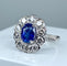 Bague 52 Bague marguerite saphir et diamants 58 Facettes AB160