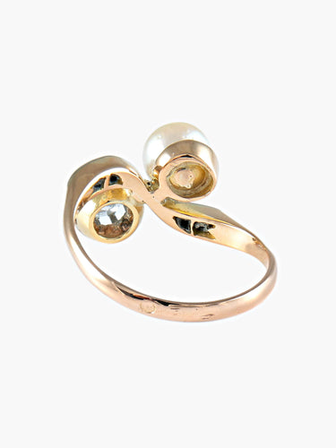 Bague 55 Bague Toi & Moi Perles 58 Facettes
