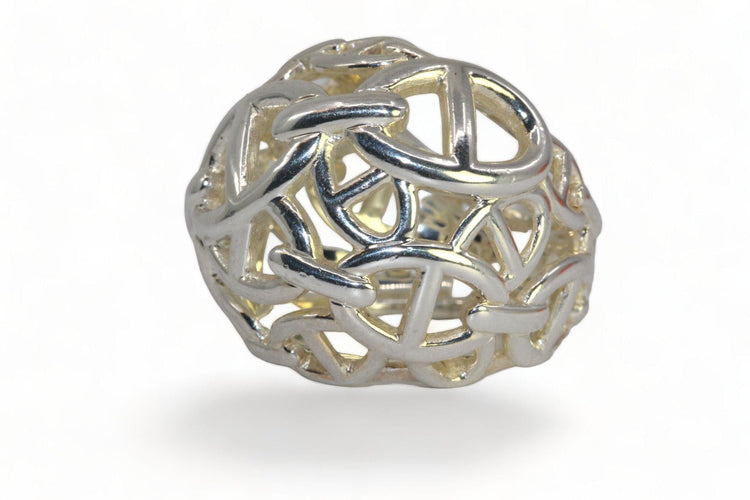Bague 50 HERMES - Bague Chaine d'Ancre Argent 58 Facettes F17LP26