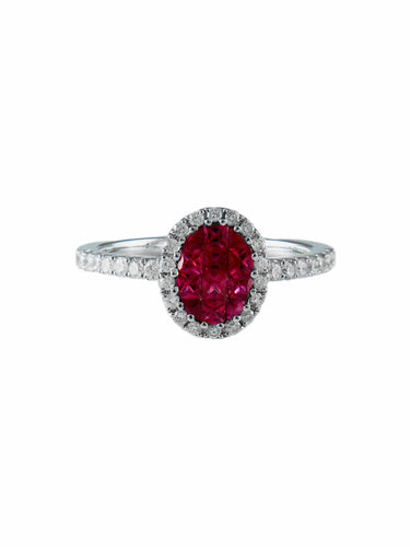 Bague Bague Rubis calibrés 58 Facettes