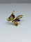 Bague 51 Bague papillon en or jaune & pierres fines 58 Facettes