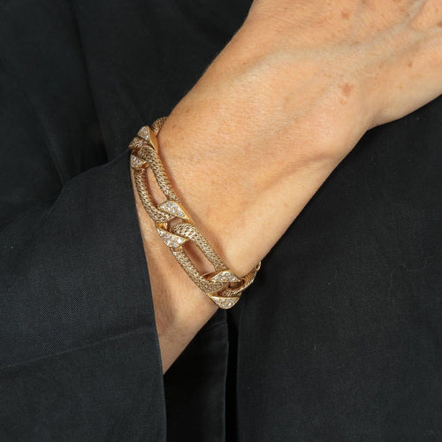 Bracelet GEORGES LENFANT - Rare Bracelet en Or & Diamants 58 Facettes
