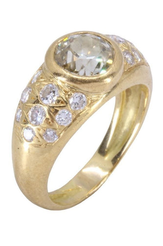 Bague 51 BAGUE JONC DIAMANTS 58 Facettes 077671