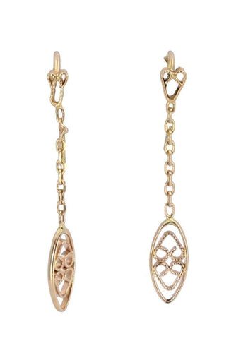 Boucles d'oreilles BOUCLES D'OREILLES PENDANTES ANCIENNES FILIGRANE 58 Facettes 056941