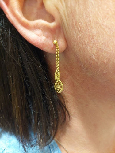 Boucles d'oreilles BOUCLES D'OREILLES PENDANTES FILIGRANE 58 Facettes 072191