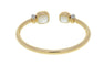 Bracelet POMELLATO. Collection Nudo, bracelet or rose, topazes blanches et diamants 58 Facettes