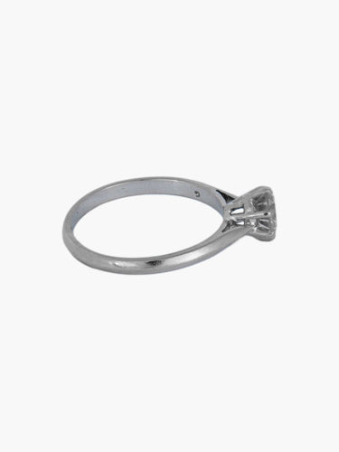 Bague Bague or blanc solitaire diamant 58 Facettes