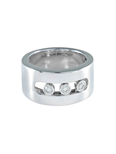 Bague 53 BAGUE OR GRIS - MESSIKA 58 Facettes 422 00191