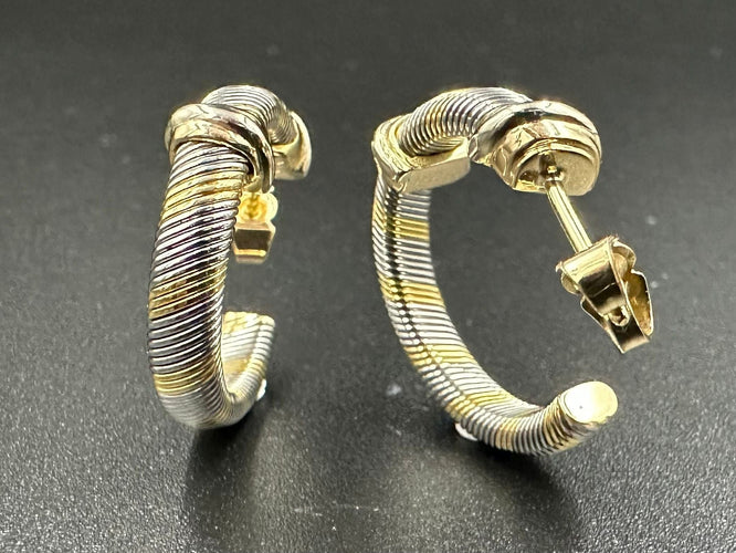 Boucles d'oreilles CARTIER - Boucles d’oreilles Trinity Acier Or 58 Facettes