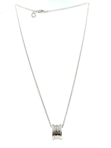 Collier BVLGARI. Collier B Zero1 or blanc 18K 58 Facettes