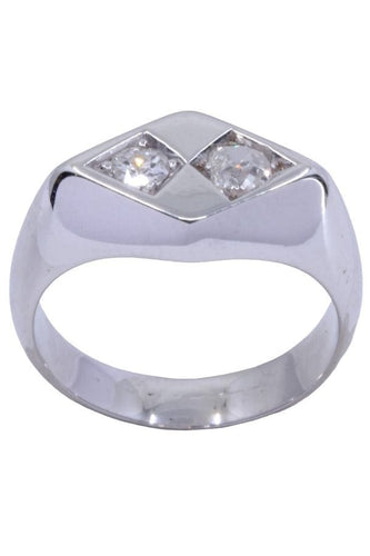 Bague CHEVALIÈRE ANCIENNE DIAMANTS 58 Facettes 072851