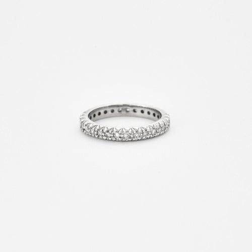 Bague 56 Alliance américaine diamants 0.80ct 58 Facettes EL2-149