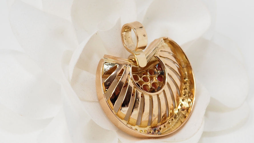Pendentif Pendentif Or Rubis Diamants 58 Facettes 32418