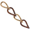 Bracelet Bracelet Or jaune Bois d'ébène 58 Facettes
