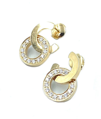 Boucles d'oreilles PIAGET - Collection Possession, boucles d’oreilles or rose et diamants 58 Facettes