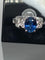 Bague Bague de fiançailles en or, saphir, diamants 58 Facettes