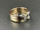 Bague 53 CARTIER. Collection Double C, bague 3 ors et diamants 58 Facettes