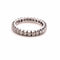 Bague Alliance américaine en or blanc, diamants 58 Facettes
