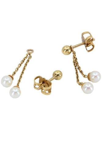 Boucles d'oreilles BOUCLES D'OREILLES PENDANTES PERLES 58 Facettes 048821