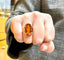 Bague 55 Bague ancienne or et citrine 58 Facettes