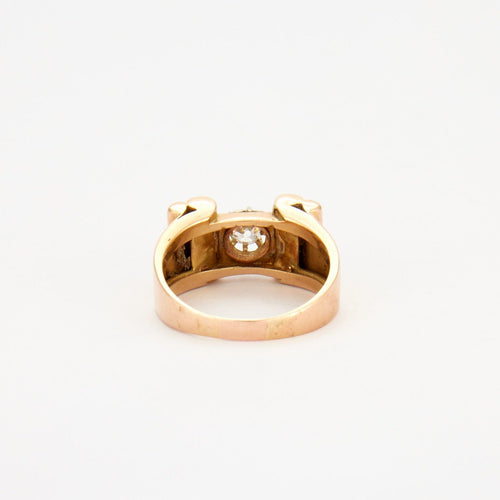 Bague 60 Bague Tank Or jaune, diamant 58 Facettes