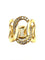 Bague 51 POMELLATO. Collection Brera, bague or rose 18K et diamants cognac 58 Facettes